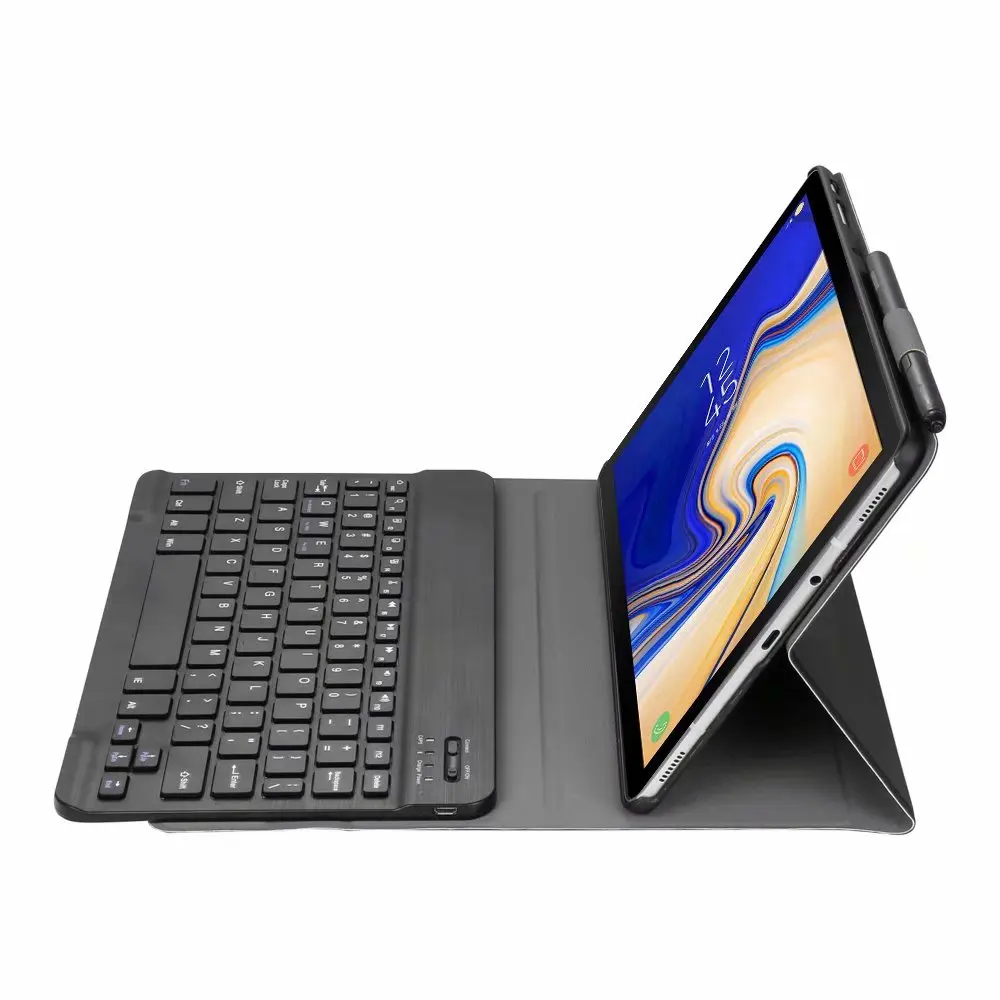 Bluetooth ткань с 7 подсветкой Клавиатура чехол для Samsung Galaxy Tab S4 10 5 SM T830 T835 T837 планшета