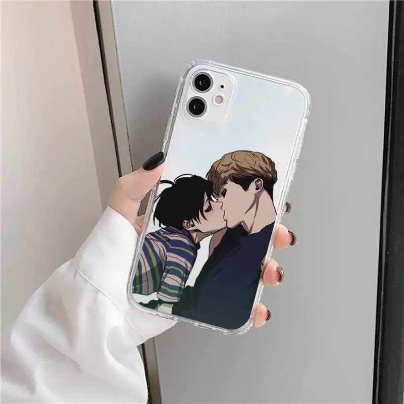 

Killing Stalking Anime fashion Phone Case Transparent for iPhone 11 12 mini pro XS MAX 8 7 6 6S Plus X 5S SE 2020 XR