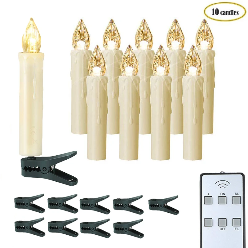 10 шт./лот светодиодный Рождественский светильник для украшения деревьев