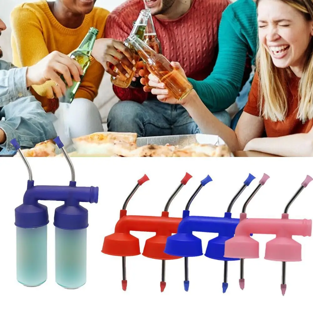 Двойная Воронка для пива 1 шт. трубочка питья развлекательные инструменты