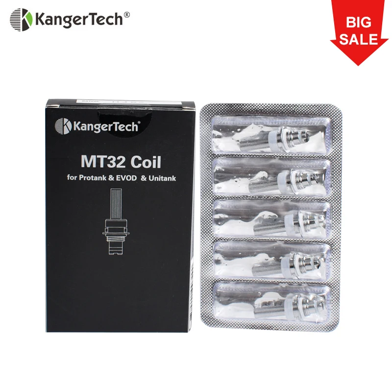 10 шт./лот оригинальный Kanger Protank 2 SOCC катушка для Mini EVOD атомайзер клиромайзер Vape Core 1