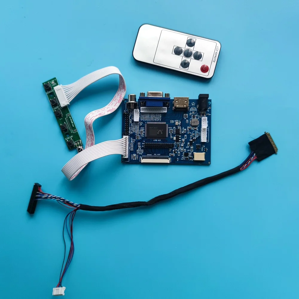 

kit Work for LTN121AT11-801/LTN121AT11-803 1280x800 remote display 2AV VGA AV 40pin panel LED HDMI LCD Screen Controller Board
