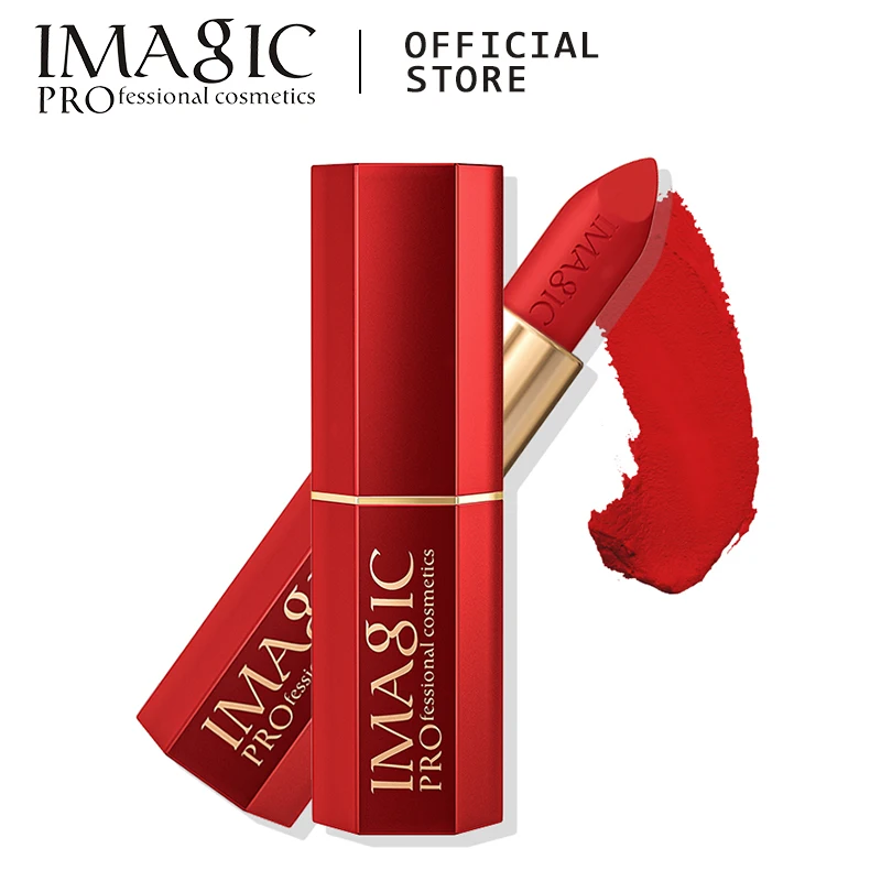 

IMAGIC 12 Colors Matte Lipsticks Crystal Column Matte Lipstick Lip Sticks Cosmetic Easy to Wear Lipstick Matte Batom