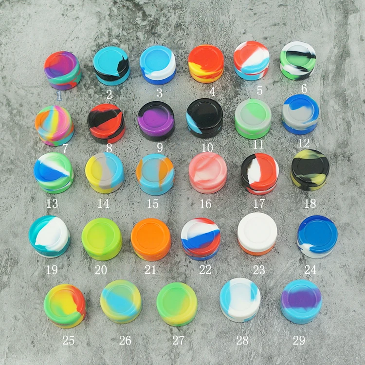 Круглый силиконовый контейнер для масла 5 мл 7 мл|Бамперы| |