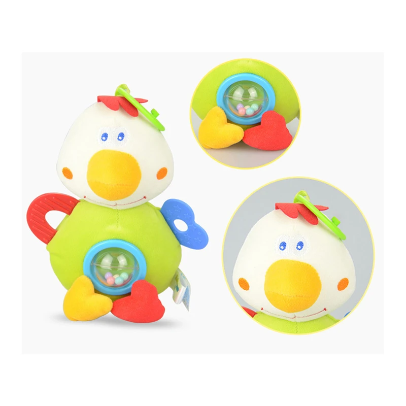 Детская погремушка новый милый игрушечный петух ручной Колокольчик игра веселые