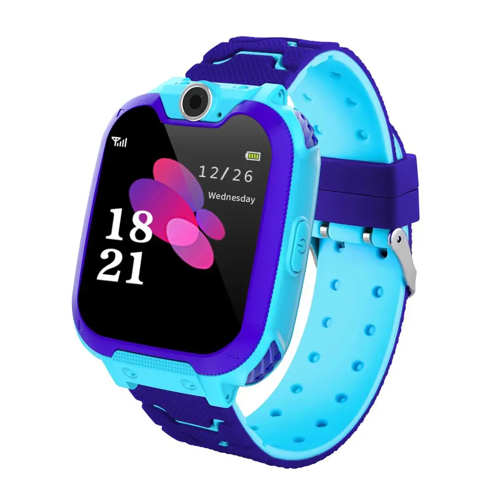 No 32GB card Blue Mpow Kids Смарт-часы, большой экран, телефон, игровые часы с сенсорным экраном, камера, часы с SOS звонком для мальчиков и девочек, детские подарки с 32 Гб картой памяти, Детские умные часы - Цвет: No 32GB card Blue