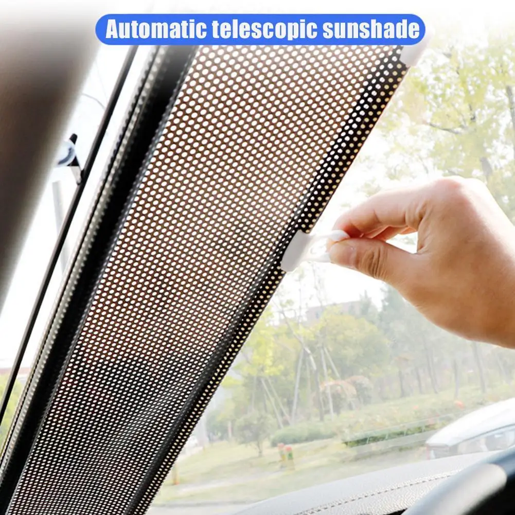 

Universal Car Sunshade Curtain Rear Side Window Front Back Windshield Sun Block Blinks Black Cover Suction Cup Cars Accessories