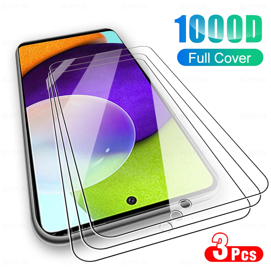 

3pcs Full Film Cover Tempered Glass For Samsung Galaxy A52 4G Glasses Protective Glass For Samsung Galaxy A 52 Screen Potection