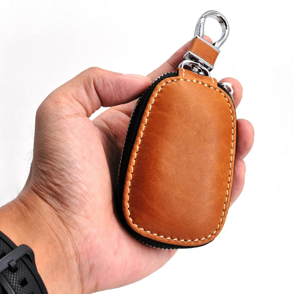 Натуральная кожа мужской держатель для ключей класса люкс из коровьей кожи