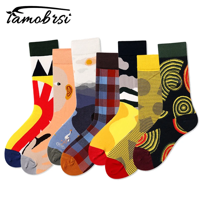 Модные брендовые Веселые носки для скейтборда в стиле хип хоп сумасшедшие