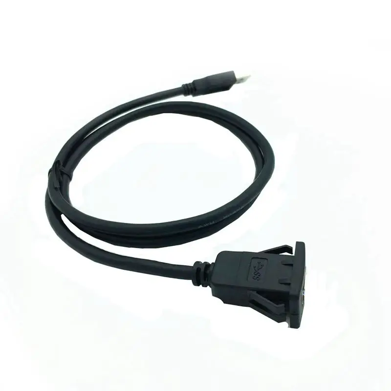USB 3 0 Штекерный к женскому AUX смывной панельный Удлинительный кабель для