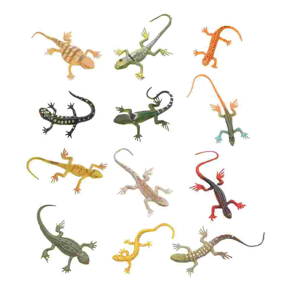 

24Pcs Fake Lizard Toys Realistic Gecko Figures Prank Toys (Random Style)