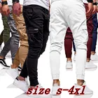 Брюки-карго мужские хлопковые, уличные модные повседневные тренировочные штаны, брюки-карандаш с кулиской, обычные штаны, 2020