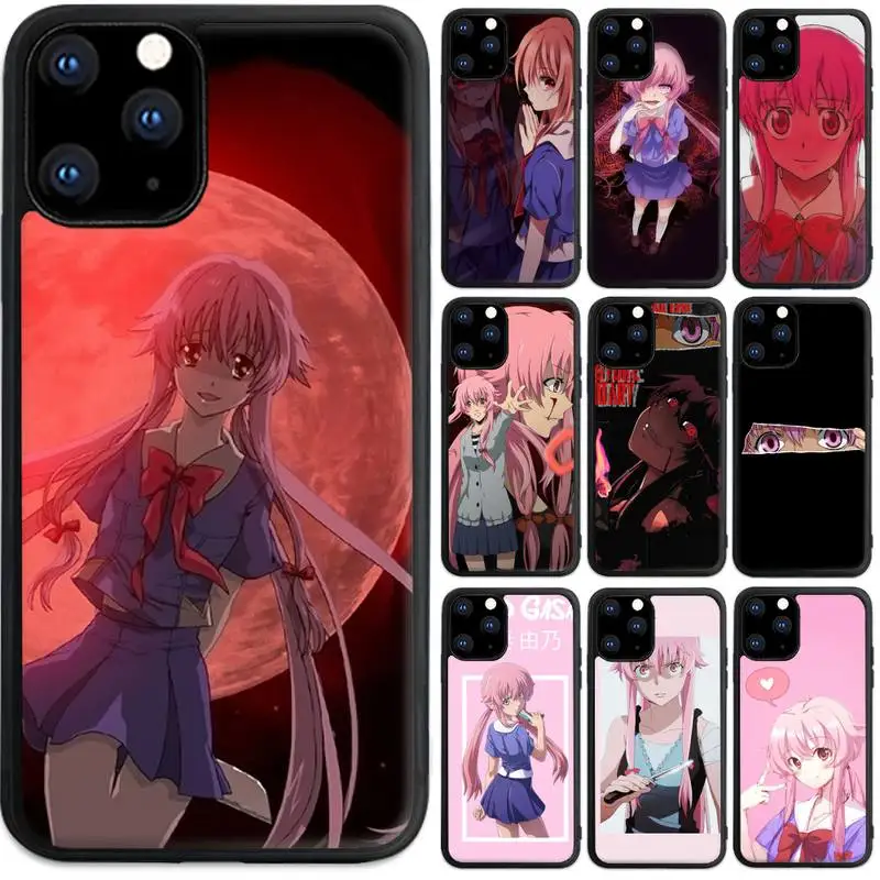 

Japanese Anime Future Diary Mirai Nikk Phone Case For Iphone 5 SE 2020 6 6s 7 8 plus X Xr XS 11 12 Mini Pro Max PC Fundas Cover
