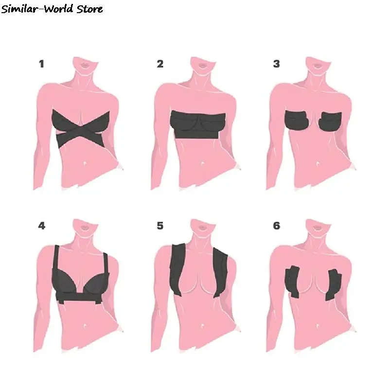 Платье и горб коррекция клейкая лента силиконовый бюстгальтер DIY Лифт Boob работа с
