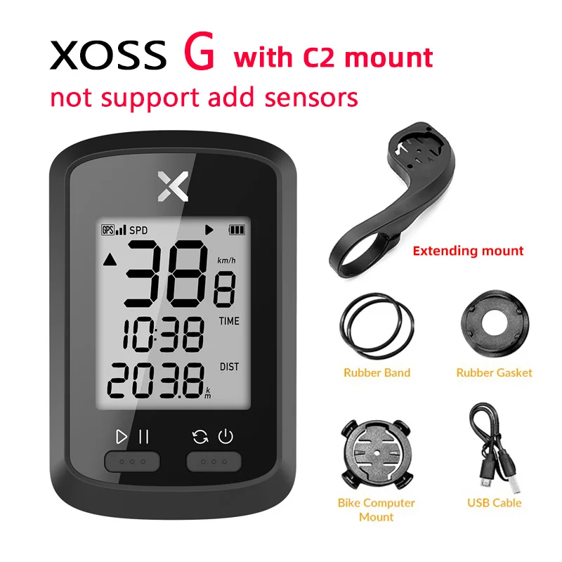 GPS велокомпьютер XOSS G Cyling Водонепроницаемый IPX7 Bluetooth 4.0 Спидометр с фоновой
