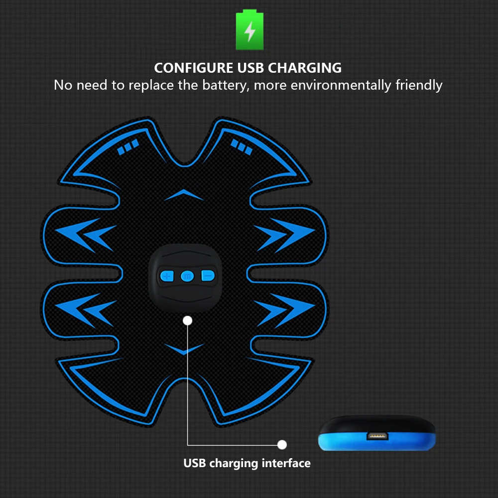 Manooby мышечный массажер стимулятор для похудения тренажер брюшной полости