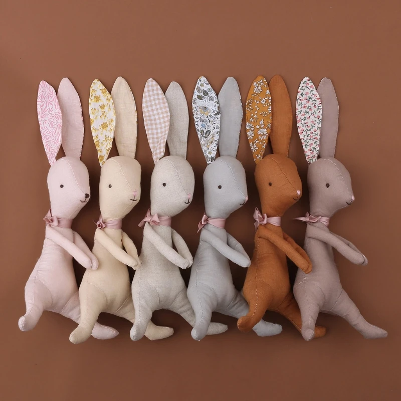 

Baby Rabbit Stuffed Doll Plush Appease Toy Infant Educational Toy Photo Prop