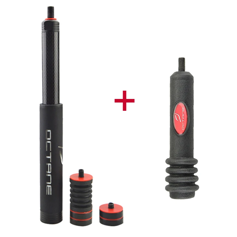 5inch and black Блочный лук охотничий стабилизатор 5 дюймов и 7-11 дюймов Регулируемый стрельба из лука стрельба из алюминиевого сплава амортизатор вибрации демпфер - Цвет: 5inch and black