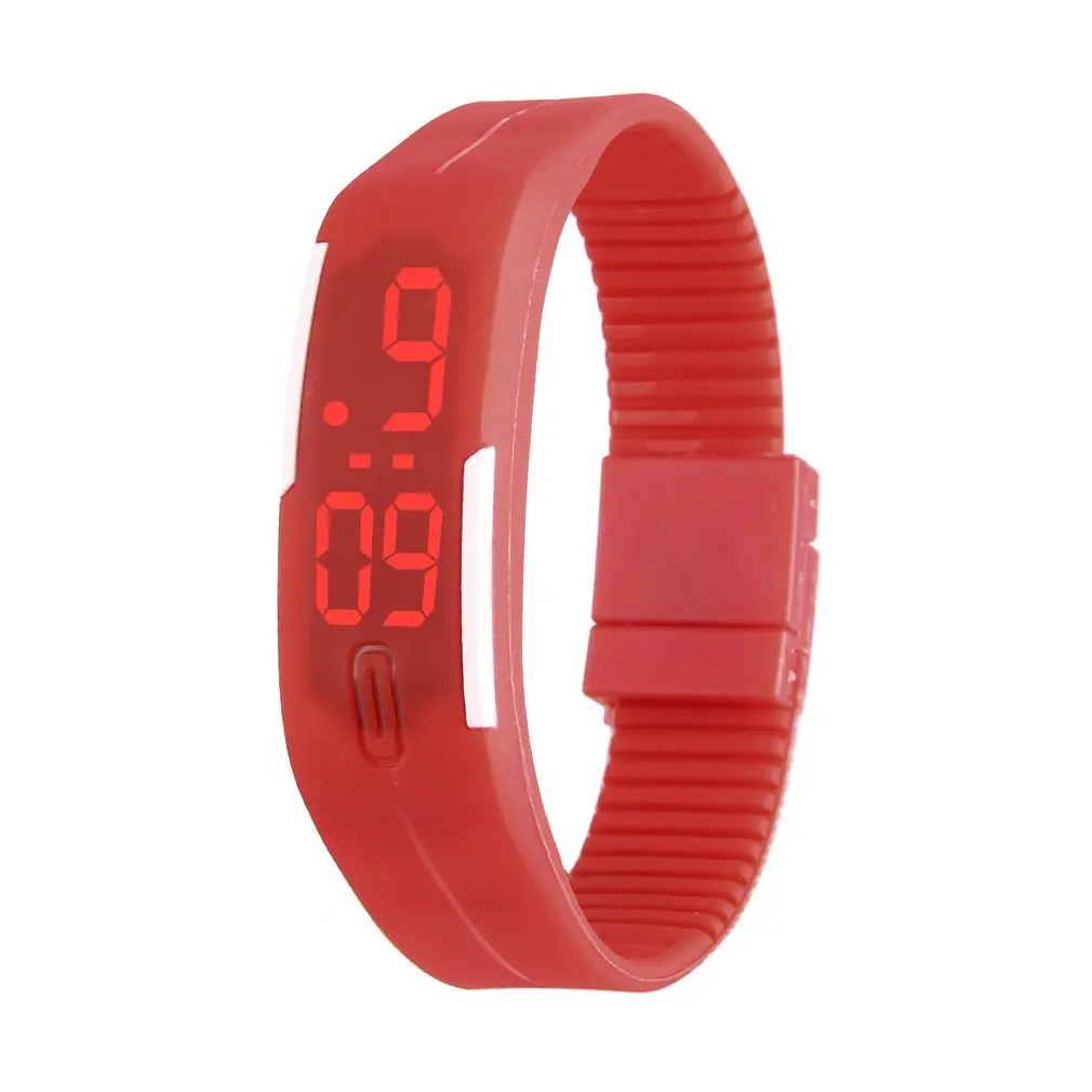 Детские цифровые спортивные часы со светодиодной подсветкой силиконовые