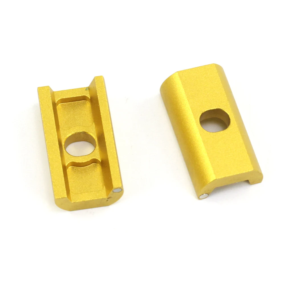 2pcs C buckle gold SILVEROCK СПЛАВ ШАРНИР зажимной рычаг предельная гайка легко оболочка Магнитная для Brompton 3Sixty складной велосипед C пряжкой Brompton аксессуары - Цвет: 2pcs C buckle gold