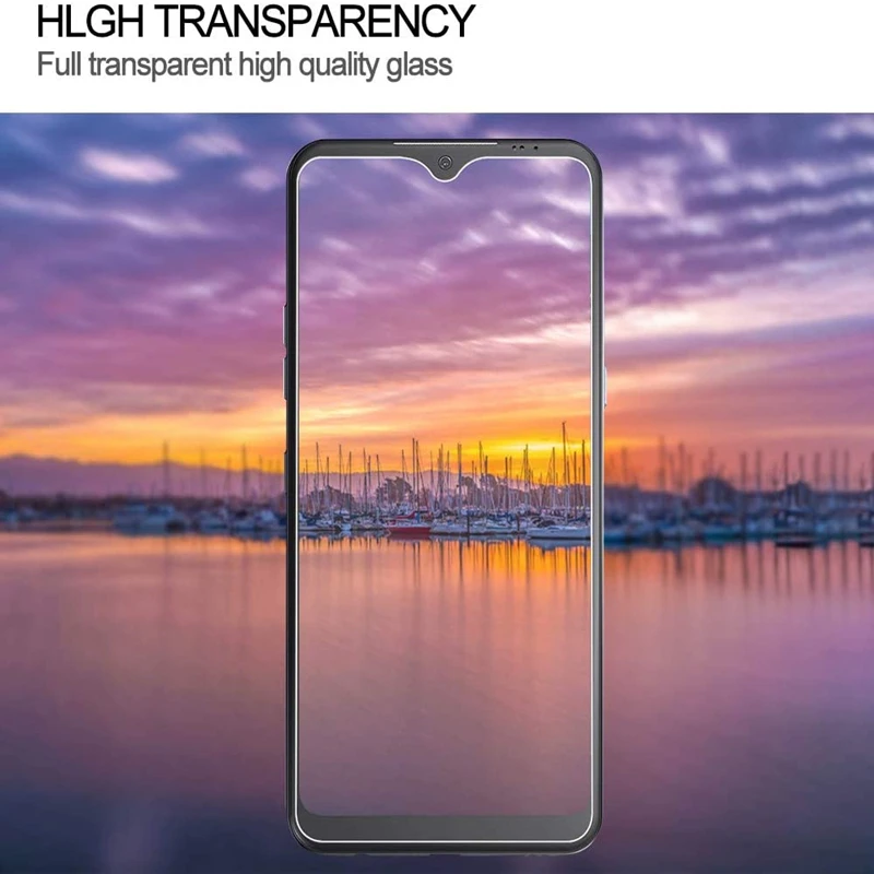 Vidrio templado para LG K51S, Protector HD transparente, resistente a los ara&ntilde;azos, sin burbujas, antihuellas, dureza 9H, 2 unidades-5