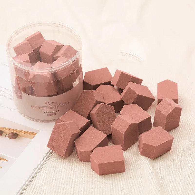 Маленький домик слоеный 15 шт пентагональный макияж пуховый порошок Гладкая