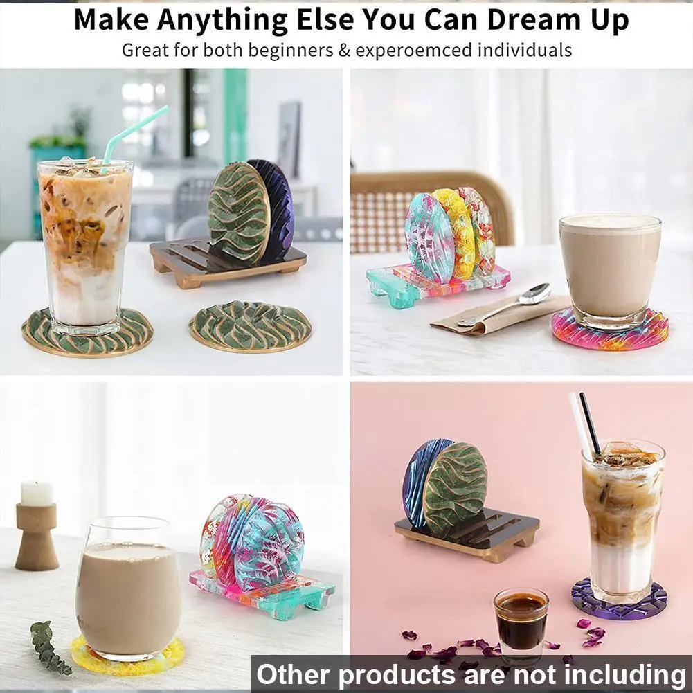 

Silicone Crystal Epoxy Resin Mold Irregular Wave Coaster Mould Making Crafts Jewelry Tools Handmade Mat Decoration Diy K9d8