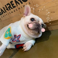 fss luxury style cat dog sweaters bulldog pug dog teddy schnauzer puppy dog clothes autumn winter dog apparel small dog clothes
