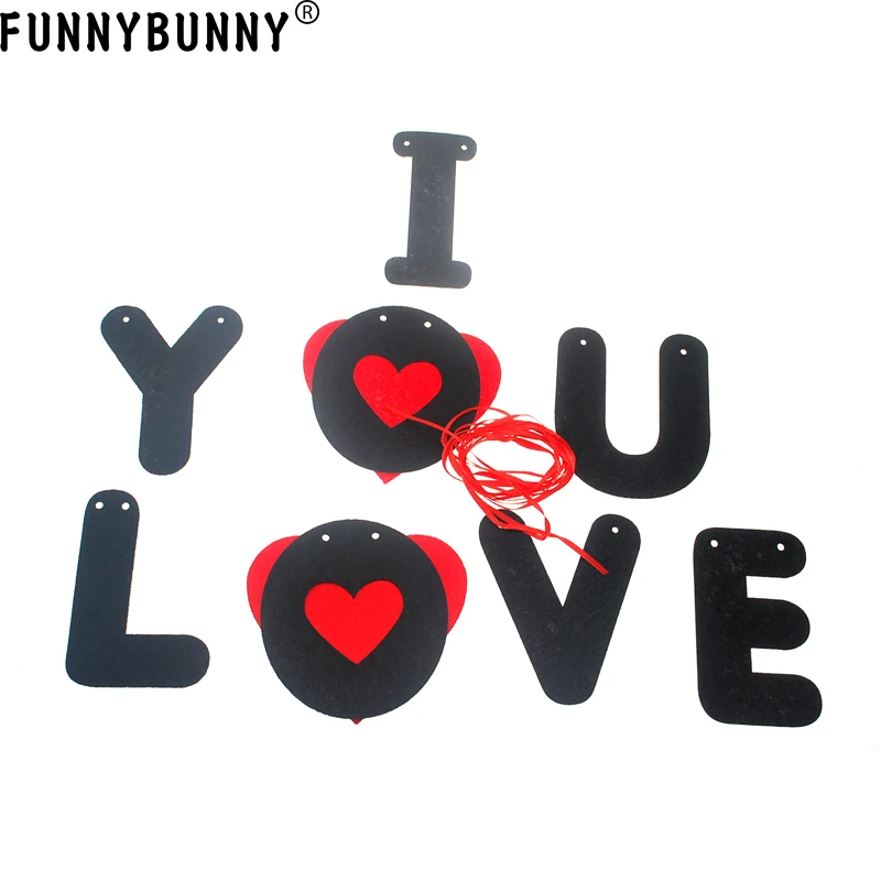 FUNNYBUNNY I LOVE YOU баннер ProCIV предложение украшение для ухаживания день рождения
