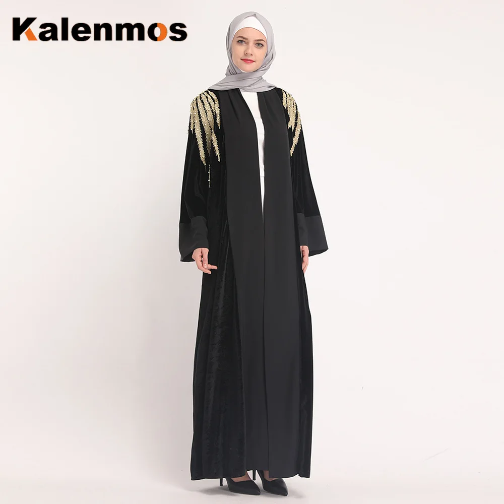 Мусульманское кимоно Abaya женское хиджаб платье Высокое качество длинный халат на