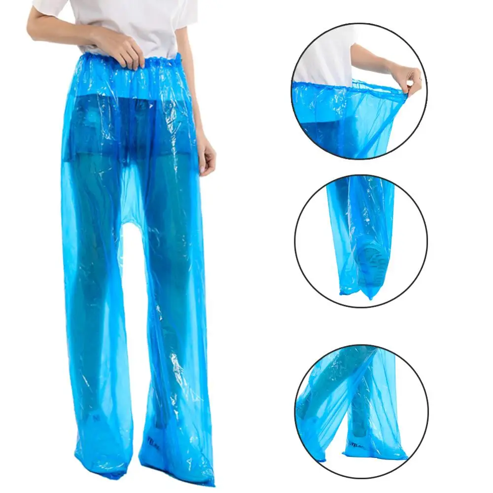 

Fashion Women Men PE Transparent Raincoat Portable Outdoor Travel Rainwear Waterproof Camping Hooded Ponchos Plastic Rain Cover