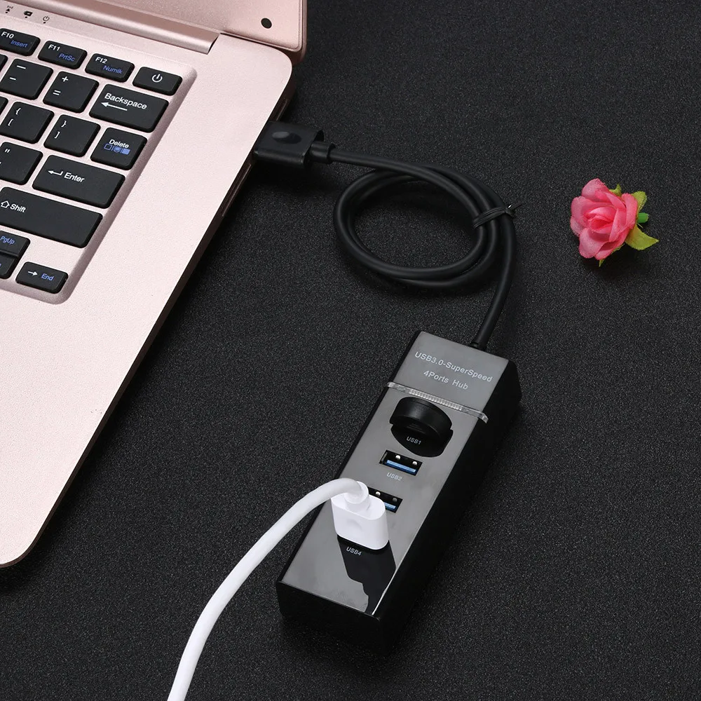 Usb хаб Plug And Play бренд высокое качество Hi Скорость 4 Порты и разъёмы USB 3 0 Multi Hub