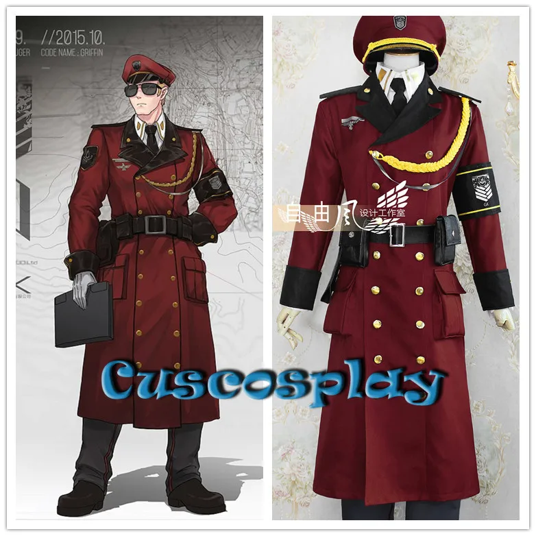 

Костюм унисекс для косплея, военная Униформа командира линейки передней линии, с шапкой, костюм на Хэллоуин для женщин и мужчин