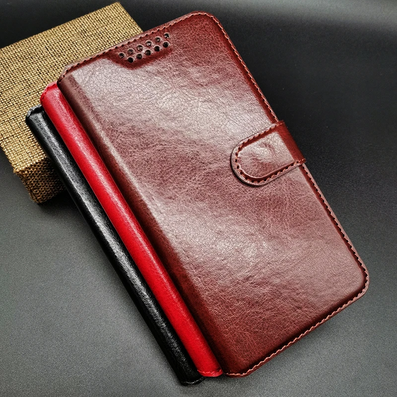 Чехол-кошелек для Oukitel C21 новый высококачественный кожаный защитный чехол с