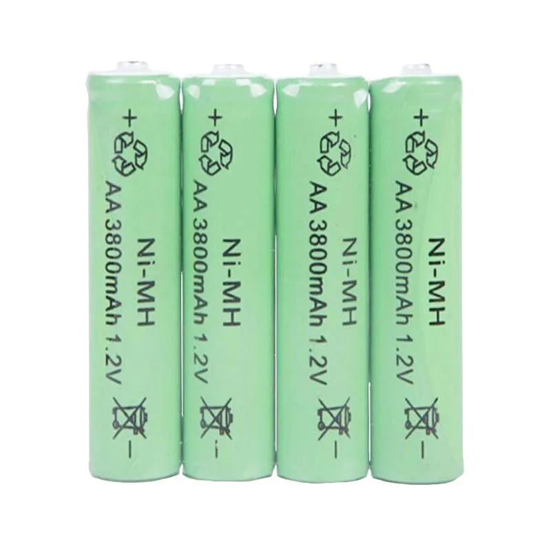 Аккумуляторные Батареи AA Ni MH 1 2 В 3800 мА · ч 4 шт.|rechargeable battery|battery abattery rechargeable |