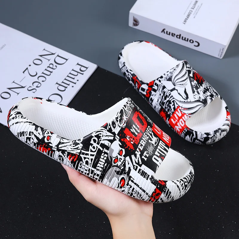 Peak slippers men's summer lovers' household anti-skid thick soled men's outdoor sports sandals