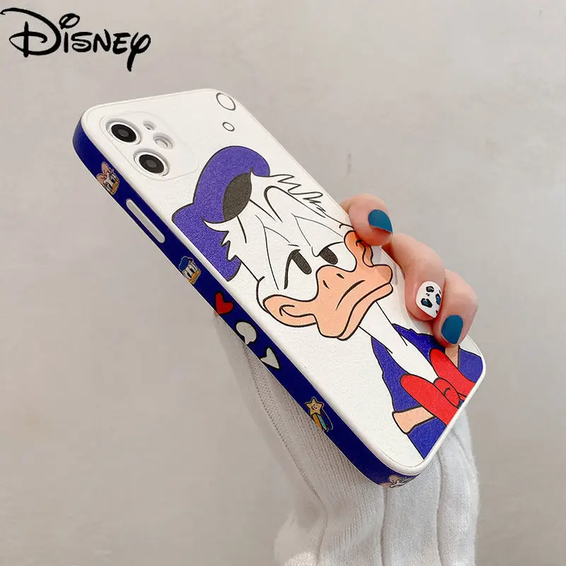 

Disney cartoon Donald Duck Daisy lady phone case for iPhone12pro case/12mini/11pro/se/xr/xs/xxmax/7p/8p/6p/6s/11promax couple