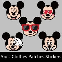Cartoon Dsiney Clothes Patches Mickey Mouse Decoration Bag Hat Jackets Backpacks Clothing Sticker Unsex Kids Friend Women Gift