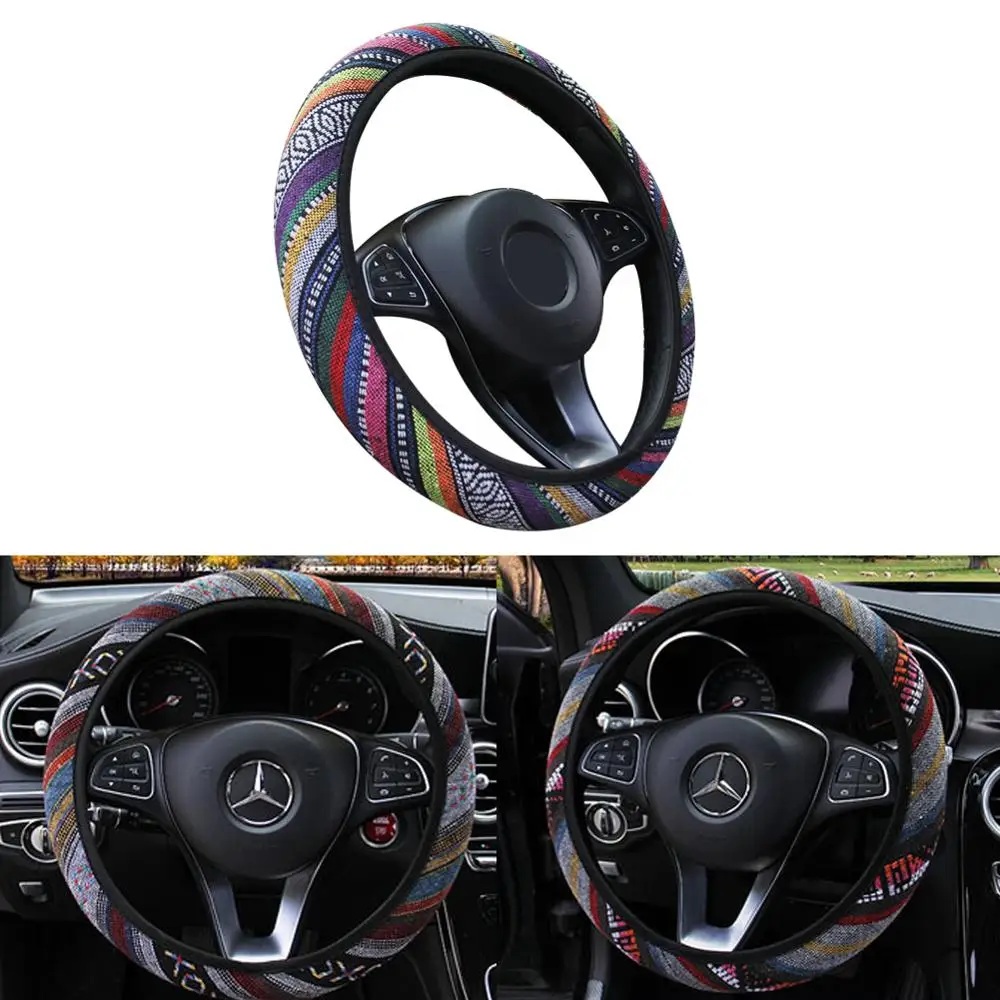 Чехол рулевого колеса автомобиля универсальный этнический стиль 3D принтер