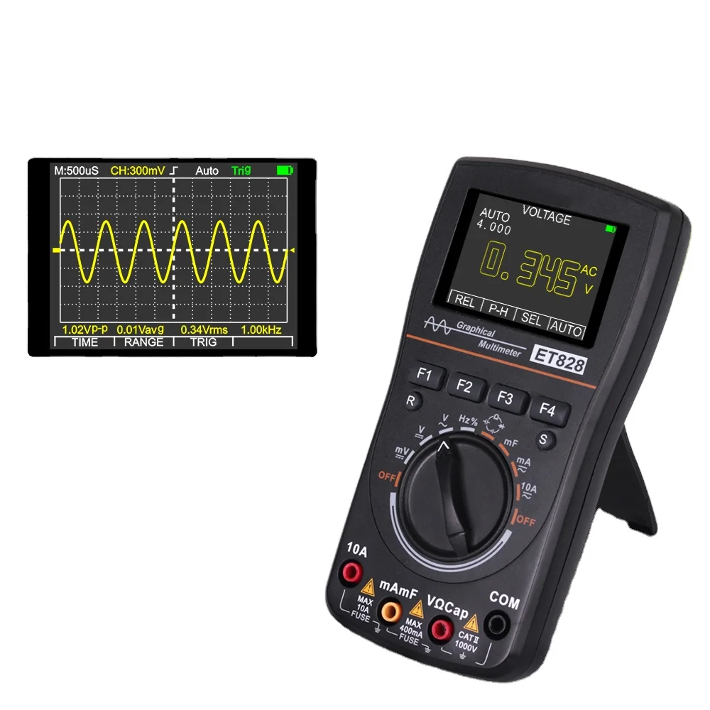 

ET828 2 In 1 Digital digital storage automotive mini oscilloscope multimeter