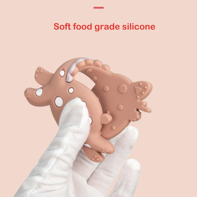 

New Silicone Teethers Baby Cartoon Teether BPA Free Chew Charms Infant Teething Teeth Gift Toys