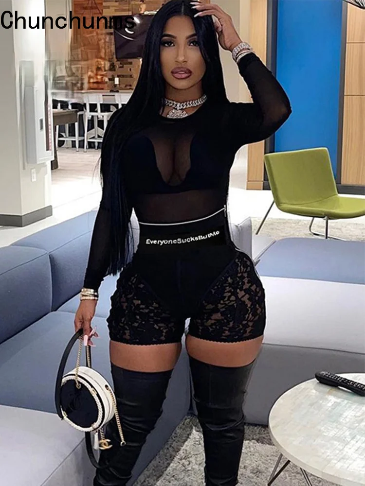 

Летние женские черные кружевные лоскутные облегающие леггинсы на молнии, шорты, Сексуальные клубные горячие брюки, спортивная одежда, улич...