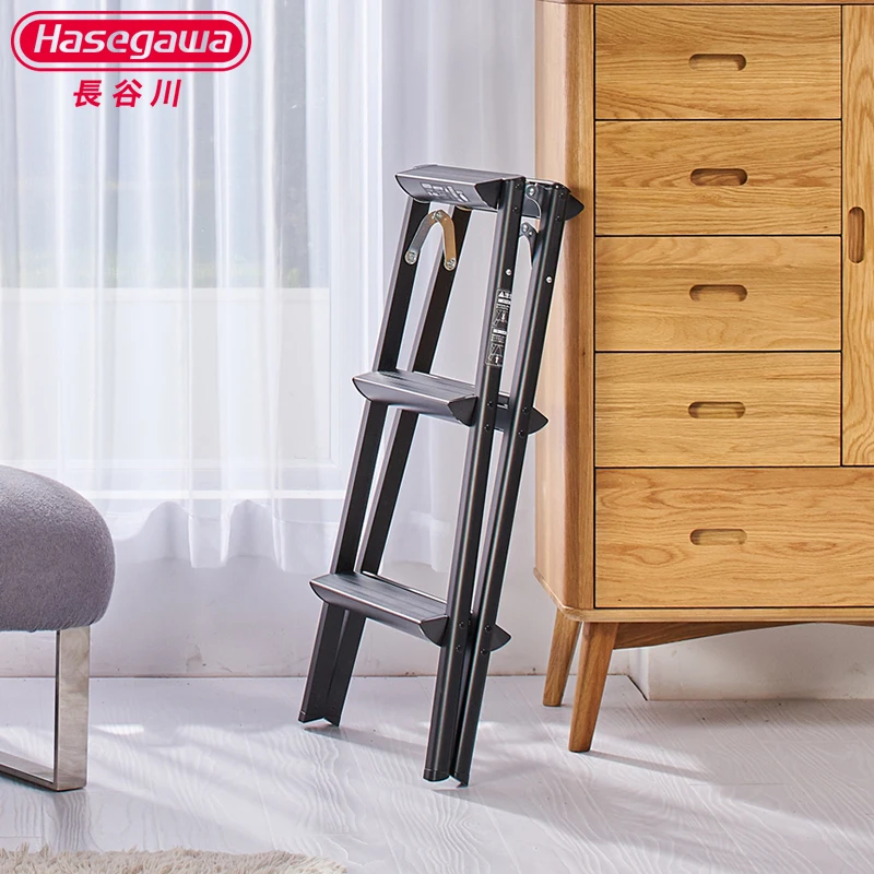 Многофункциональная складная лестница HASEGAWA черная легкая Нескользящая педаль