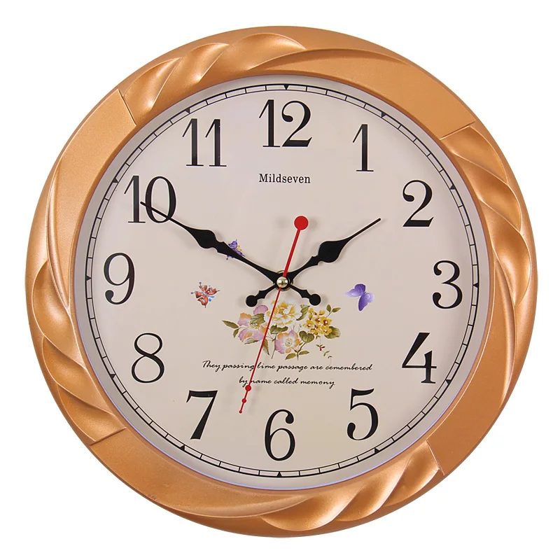 Европейские Большие настенные часы винтажные с механизмом украшение для