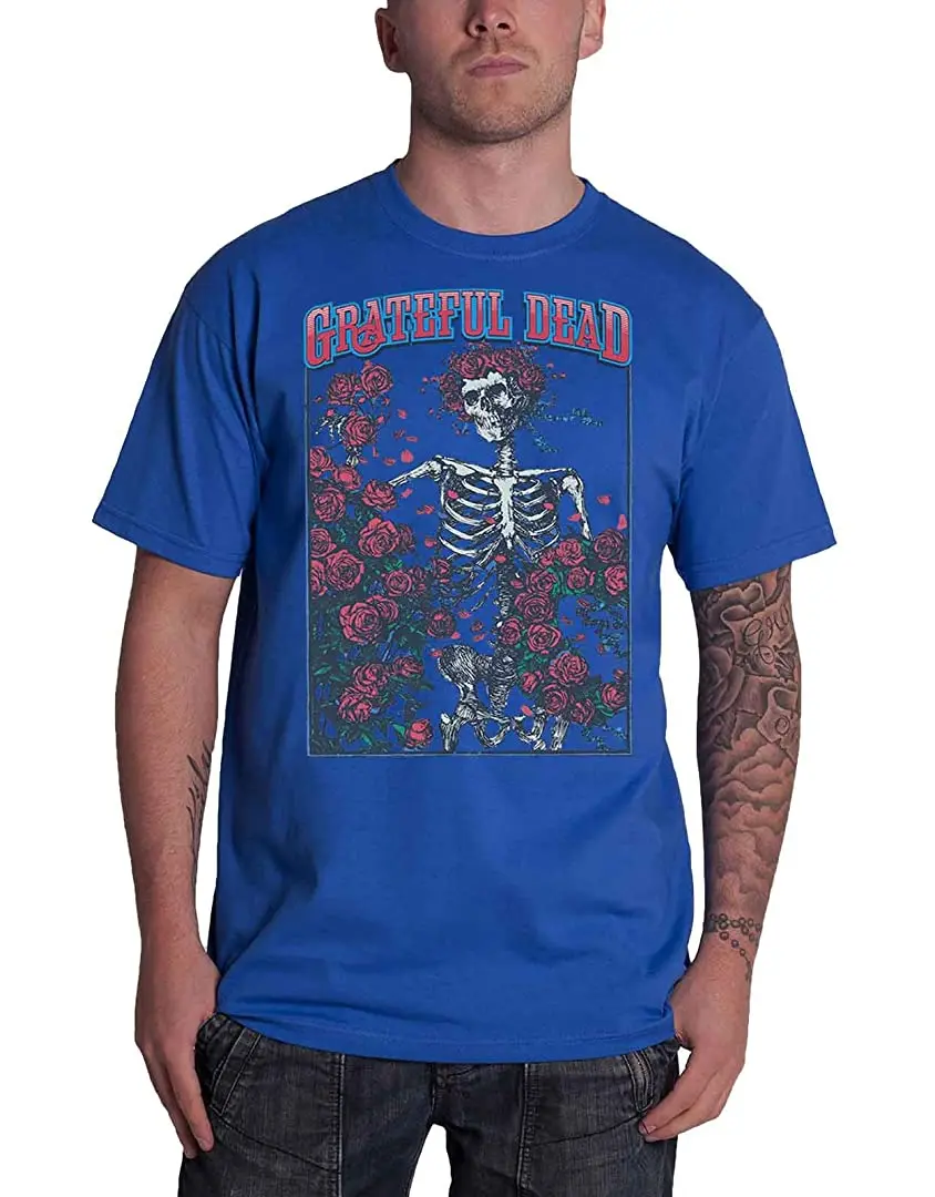 

Рубашка Grateful Dead, Bertha & Logo, официальная мужская синяя, размер XL