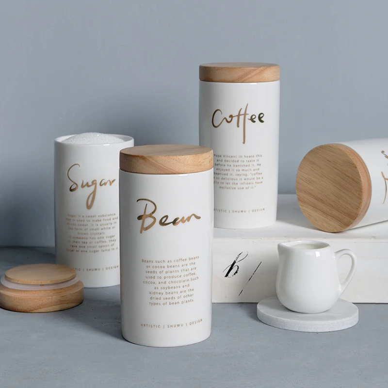 Бытовая кухонная бутылка в нордическом стиле с крышкой для хранения специй