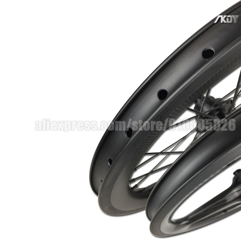 Передние 3 Спицы задние обычные карбоновые колеса 16 дюймов 349 дюйма обод