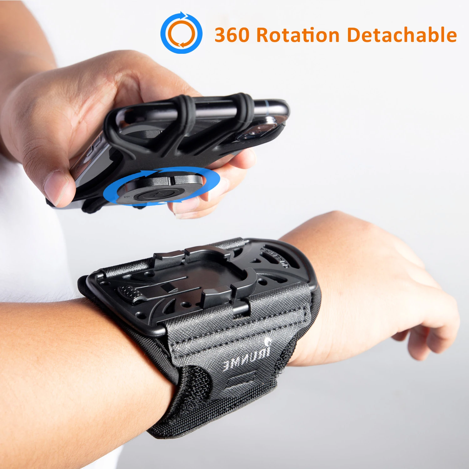 

Removable Rotating Sports Phone Wristband for iphone 13 Fitness Cycling Trave Gym Armband For IPhone 12 pro max Samsung Xiaomi