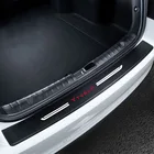 Защитная пленка для багажника автомобиля из углеродного волокна, бампер, резиновая Противоударная полоса, наклейка против царапин для Tesla Model 3 2021